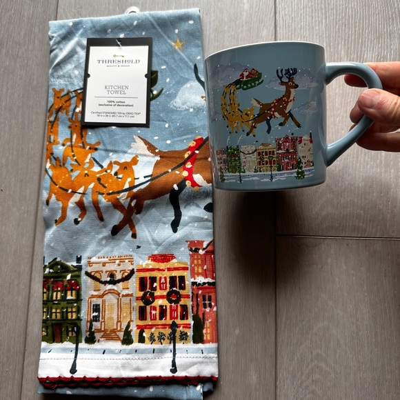 NEW Target Christmas Mug SET Matching Tea Towel 🎅🦌🎄 - Picture 2 of 7